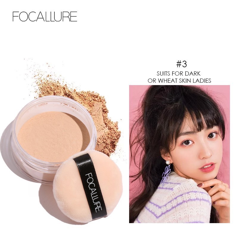 FOCALLURE Phấn phủ dạng bột FA15 trang điểm nền thời trang 7g | NHÍM HOUSE