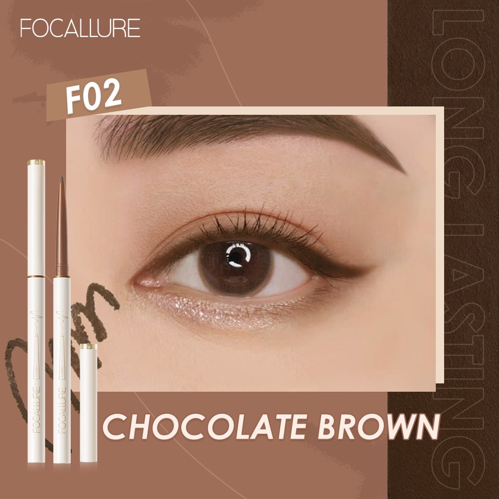 FOCALLURE Bút chì kẻ mắt dạng sáp Focallure đầu mảnh 1.7mm lâu trôi 1g | NHÍM HOUSE