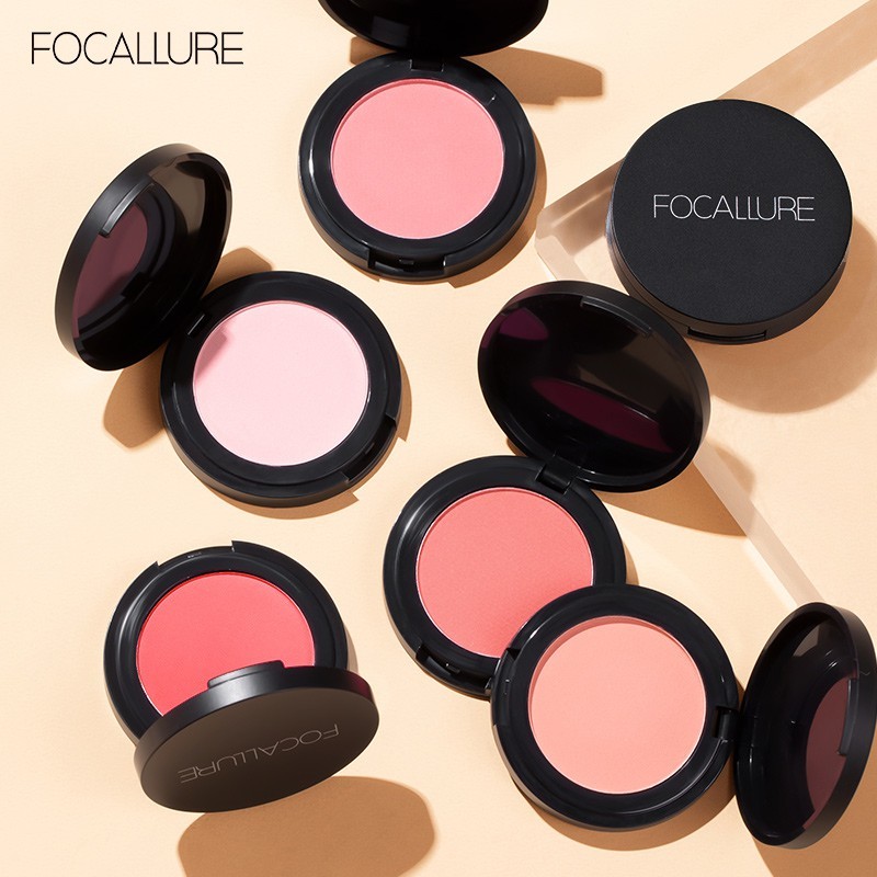 FOCALLURE Phấn má hồng FA25 trang điểm tự nhiên 11 màu tùy chọn 3.5g | NHÍM HOUSE