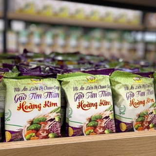 Thùng 15 Gói Mì Ăn Liền Gạo Tím Than Vị Chua Cay Hoàng Kim