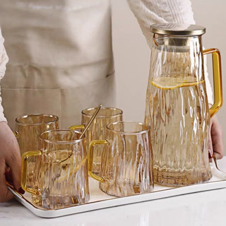set bộ bình + 6 cốc nước hàng cao cấp siêu chịu nhiệt