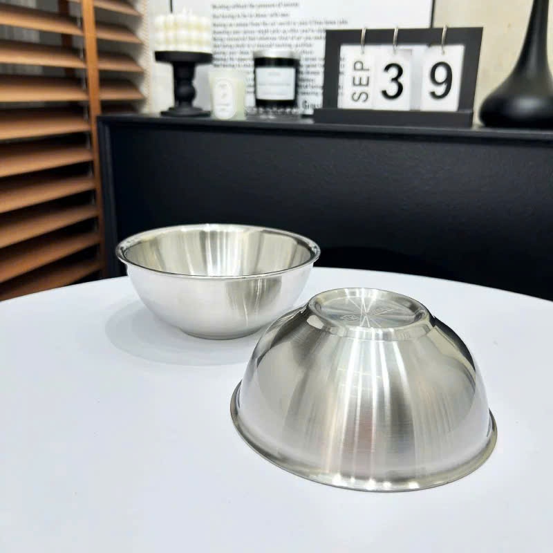 Bát Cơm Inox Có Cách Nhiệt, Chén Bát Ăn Inox Cao Cấp An Toàn, Bát Cơm 12cm Lunkai LK560