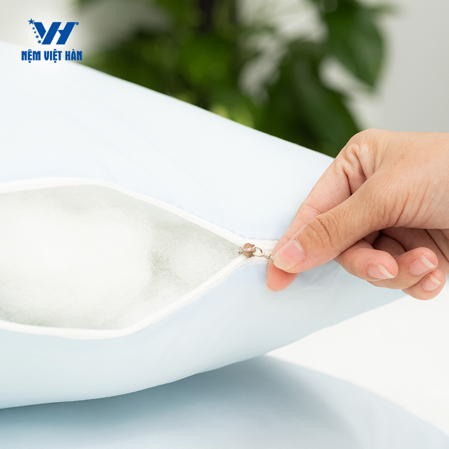Ảnh Gối nằm gòn Việt Hàn - Êm Ái, Sợi Gòn Cao Cấp 4