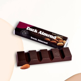 Socola Thanh Hạnh Nhân Praline 55% Cacao 45g Belcholat Dark Chocolate Ăn Vặt Healthy Bùi Thơm L2