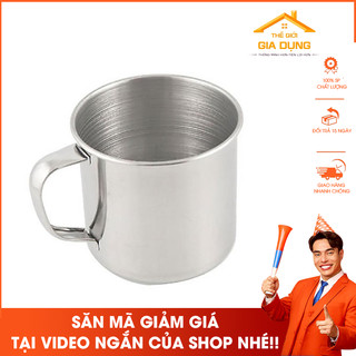 Cốc inox, ca inox 7cm dày dặn- siêu bền tiện lợi cho dã ngoại