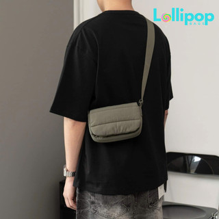 Túi Đeo Chéo Minimal 2024 LOLLIPOP BAGS Túi Phao Đeo Chéo Vai Canvas Chần Bông Style Hàn Quốc Unisex Nam Nữ- Chống Nước