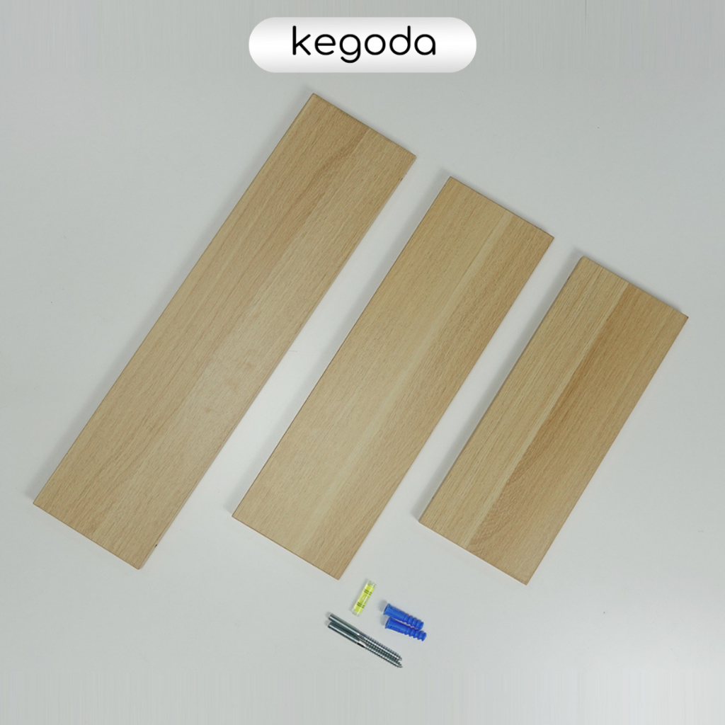 Ảnh Kệ Gỗ Thanh Ngang Treo Âm Tường Trang Trí, Nhiều Màu KEGODA KT56 3