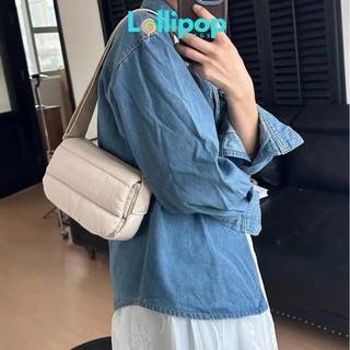 Túi Đeo Chéo Minimal 2024 LOLLIPOP BAGS Túi Phao Đeo Chéo Vai Canvas Chần Bông Style Hàn Quốc Unisex Nam Nữ- Chống Nước
