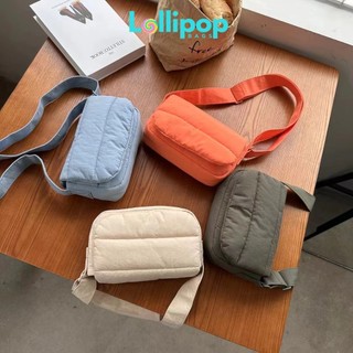 Túi Đeo Chéo Minimal 2024 LOLLIPOP BAGS Túi Phao Đeo Chéo Vai Canvas Chần Bông Style Hàn Quốc Unisex Nam Nữ- Chống Nước