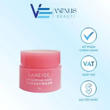 Dưỡng Môi Laneige Lip Night Mask Dưỡng Ẩm, Căng Bóng Mềm Mịn Hương Dâu 3g, 20g -blingbeauti
