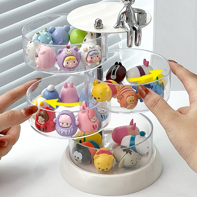Hộp đựng trang sức, đựng đồ mini xoay tròn