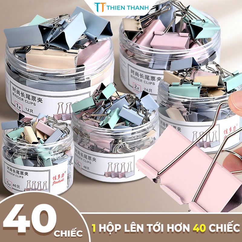 Kẹp Giấy Tài Liệu Kẹp Bướm Dùng Cho Văn Phòng Kẹp Kim Loại Pastel Nhỏ Gọn Giá Rẻ Tính Ứng Dụng Cao