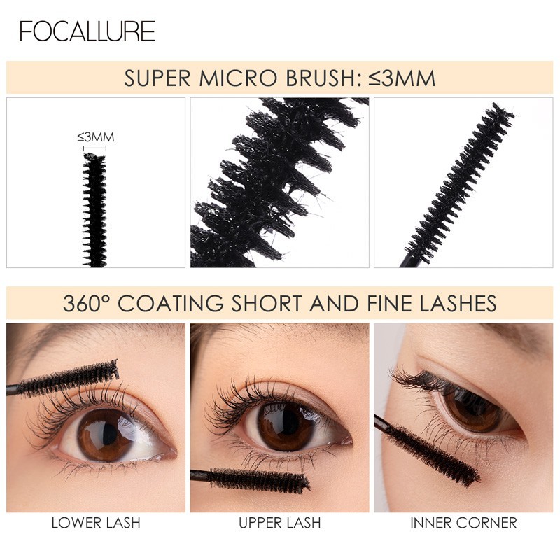 FOCALLURE Mascara giúp chuốt lông mi dài cong và đều 6g | NHÍM HOUSE