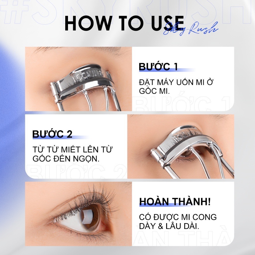 FOCALLURE Dụng cụ uốn cong long mi Focallure lâu dài tiện lợi 32g | NHÍM HOUSE
