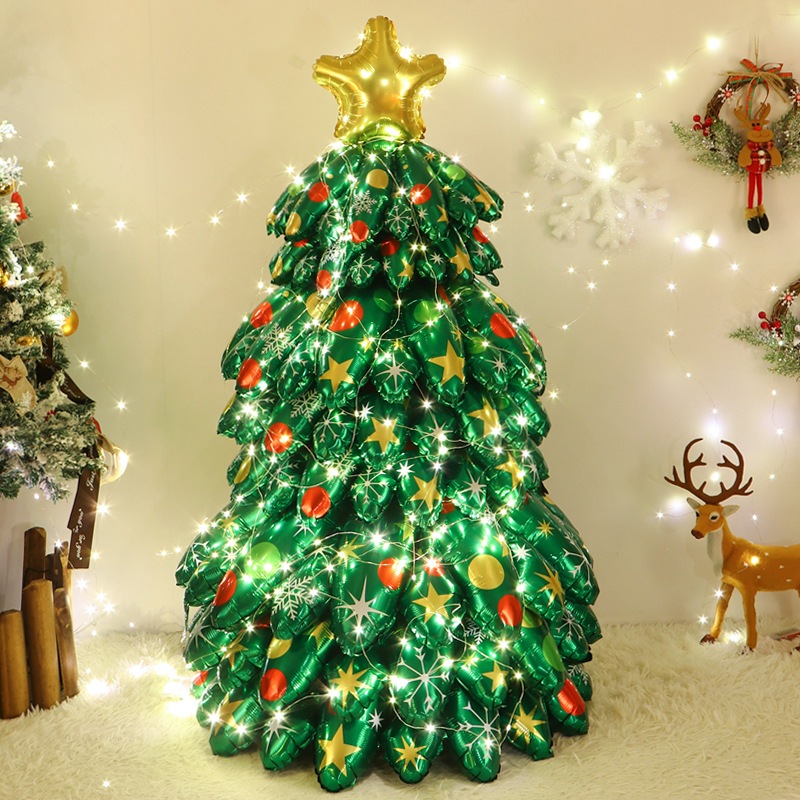 [TẶNG BƠM VÀ ĐÈN LED] Cây Thông Bơm Hơi 3D, Cây Thông Bơm Hơi Trang Trí Giáng Sinh Noel Cho Bé