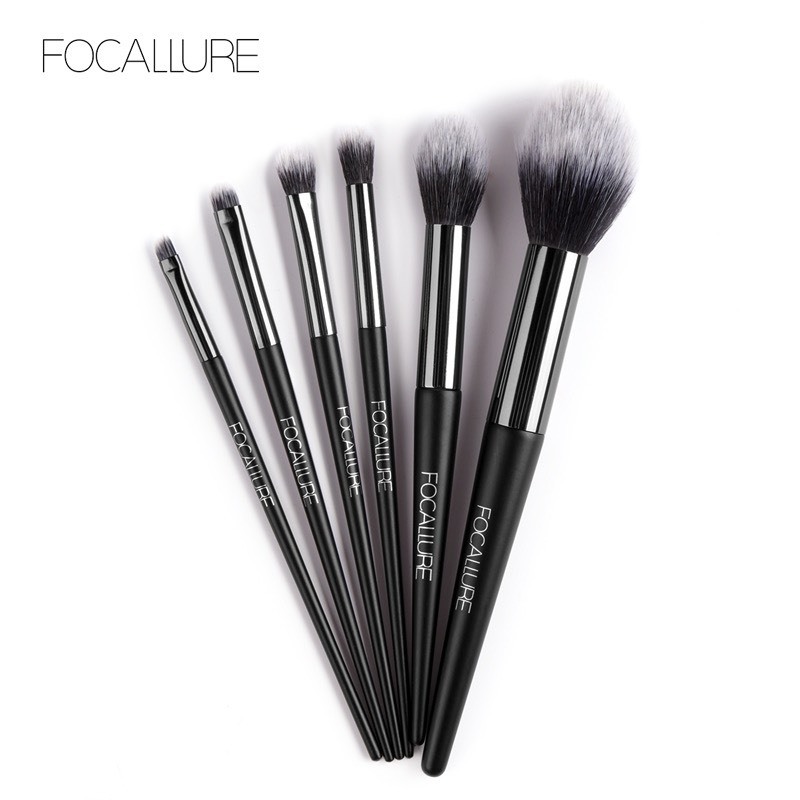 FOCALLURE Bộ cọ trang điểm cá nhân 6 cây lông cọ mịn | NHÍM HOUSE