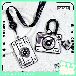 Bao Đựng Thẻ Nhựa ABS Hoạ Tiết Máy Ảnh Camera Hiện Đại, Công Nghệ In UV, Kèm Phụ Kiện Tùy Chọn (Chọn Riêng)