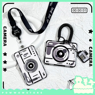 Bao Đựng Thẻ Nhựa ABS Hoạ Tiết Máy Ảnh Camera Hiện Đại, Công Nghệ In UV, Kèm Phụ Kiện Tùy Chọn (Chọn Riêng)