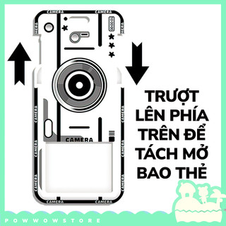 Bao Đựng Thẻ Nhựa ABS Hoạ Tiết Máy Ảnh Camera Hiện Đại, Công Nghệ In UV, Kèm Phụ Kiện Tùy Chọn (Chọn Riêng)