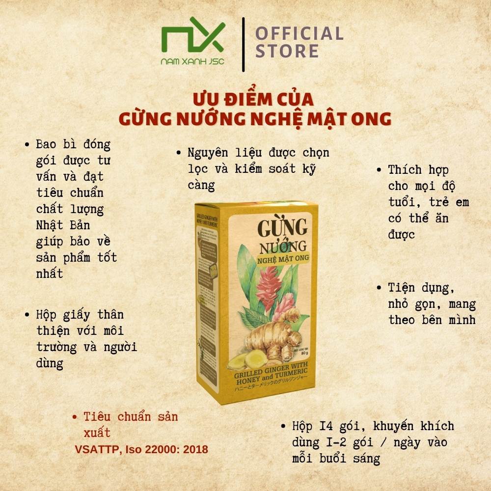 Ảnh Nam Xanh Gừng Nướng Nghệ Mật Ong 80g(110g) 3
