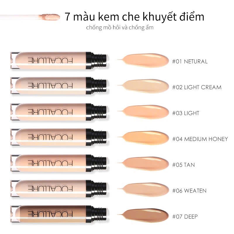 FOCALLURE Che khuyết điểm FA52 Che phủ tốt lâu trôi 3.8g | NHÍM HOUSE