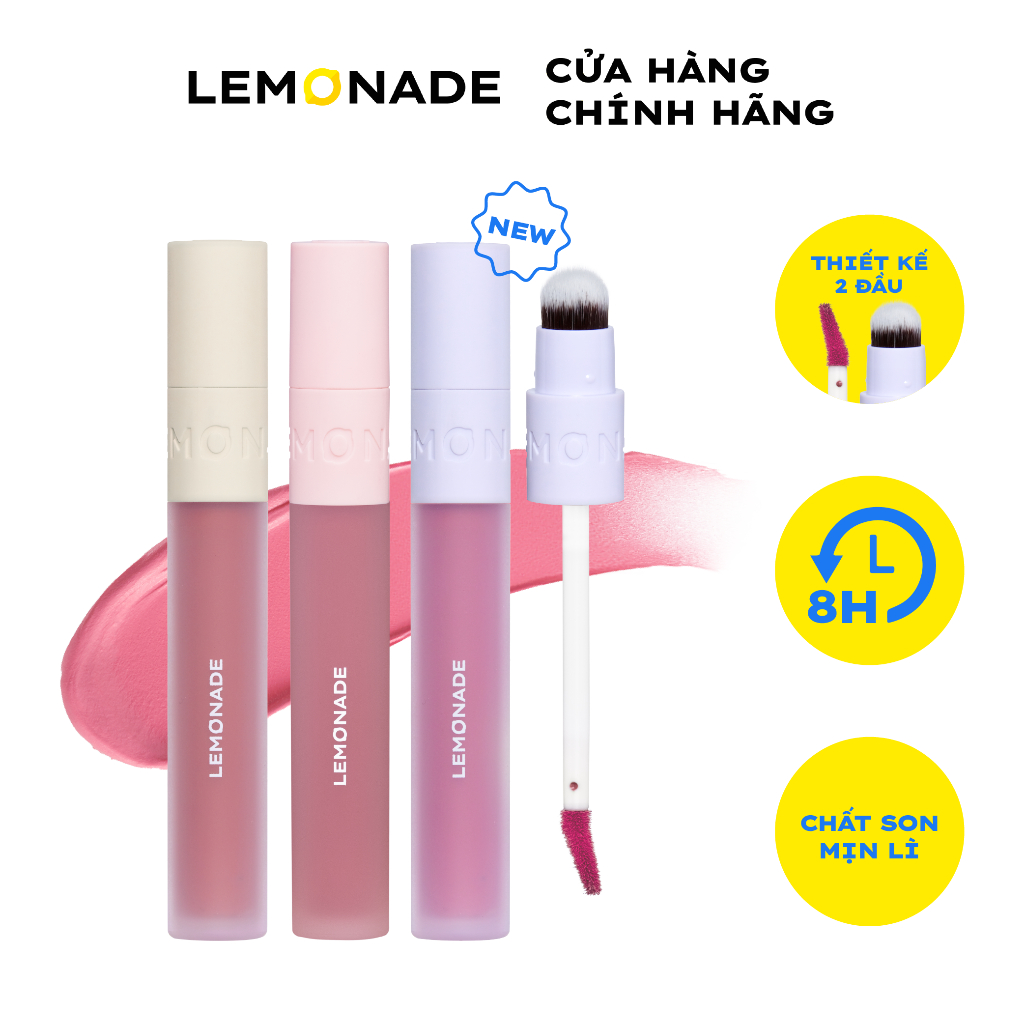 Ảnh Son kem mịn lì thuần chay LEMONADE Perfect Couple Lip 3.5g 1