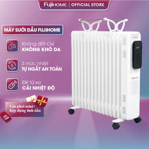 Máy sưởi dầu phòng 15 thanh không khô Nhập Khẩu không khô da Fujihome, lò sưởi ấm điện ko đối oxi điều chỉnh nhiệt độ a