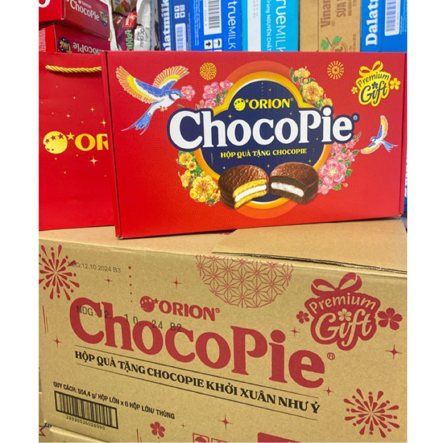 Hộp Quà Tặng Chocopie Khởi Xuân Như Ý Tết 2025 Hộp 554.4g ...