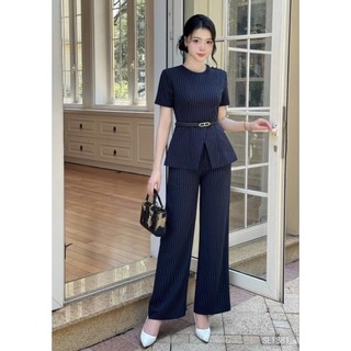 Set vest công sở kèm belt