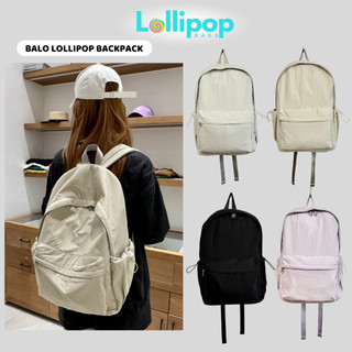 Balo học sinh, Balo đựng đồ du lịch LOLLIPOP BAGS Balo đi học, Balo Đựng Đồ Màu Pastel, Balo Chống Nước Basic Backpack