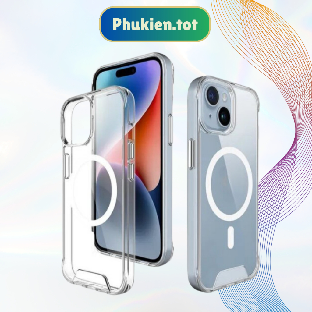 (Giá Sốc) Ốp Lưng trong Hỗ trợ hút sạc không dây vòng tròn từ tính cho iphone 17 AIR 17PROMAX