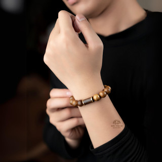 Vòng trầm hương Trụ Nam Mộc Tâm An - Quà tặng cho nam