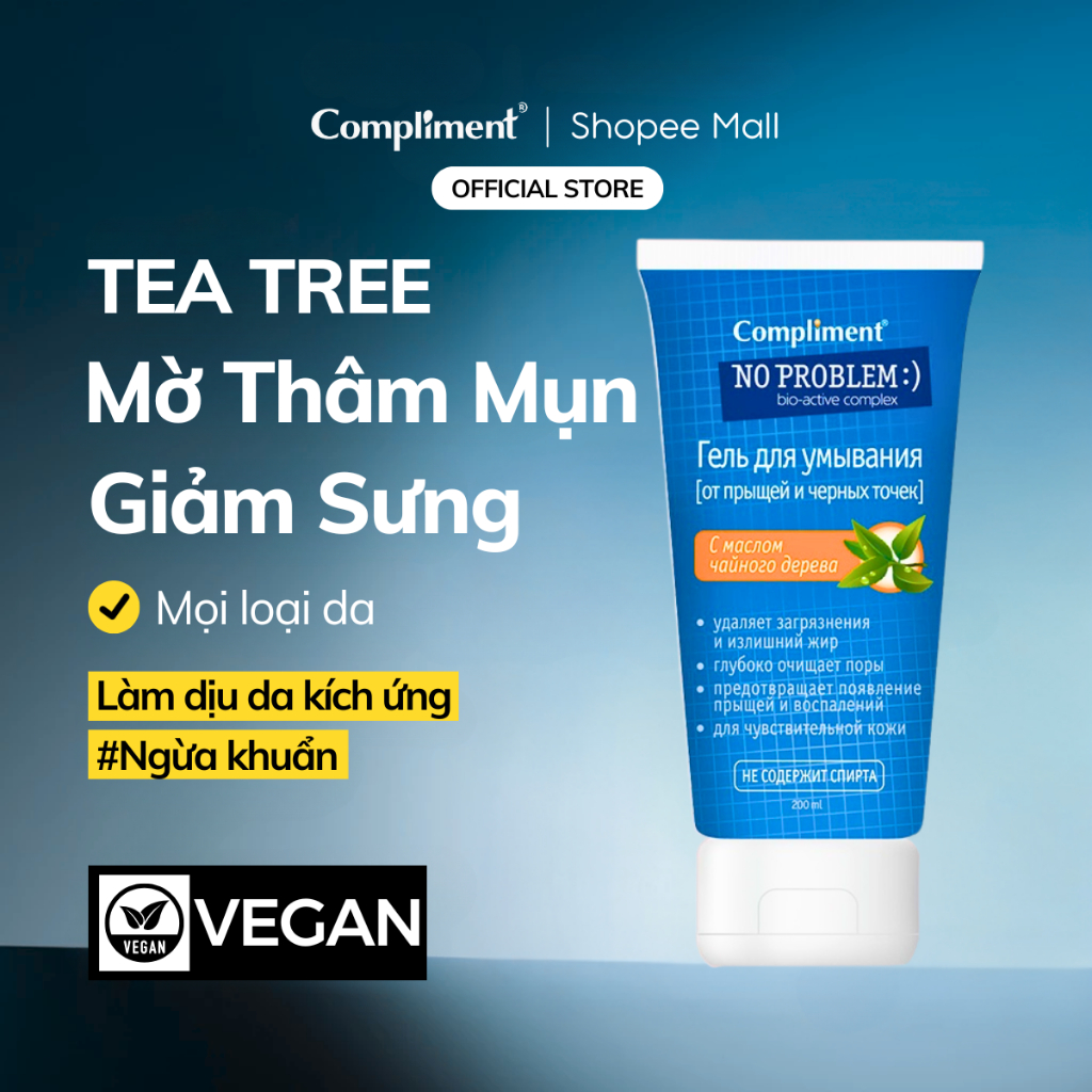 Ảnh Sữa Rửa Mặt Trắng Da Dưỡng Ẩm Giảm Mụn Kiềm Dầu Loại Sạch Bụi Bẩn Compliment 1