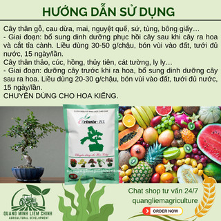 Phân hữu cơ viên rã chậm TRIMIX N1 (700gram), dùng cho tất cả các loại cây trồng
