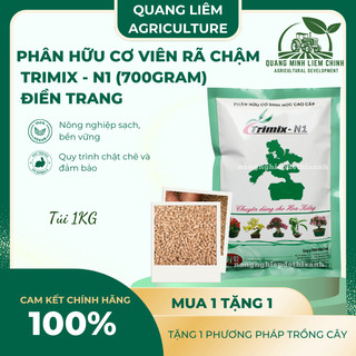 Phân hữu cơ viên rã chậm TRIMIX N1 (700gram), dùng cho tất cả các loại cây trồng