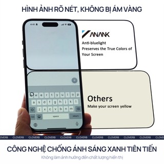 Kính Cường Lực Lọc Ánh Sáng Xanh ANANK cho iPhone 17 Pro Max 2.5D