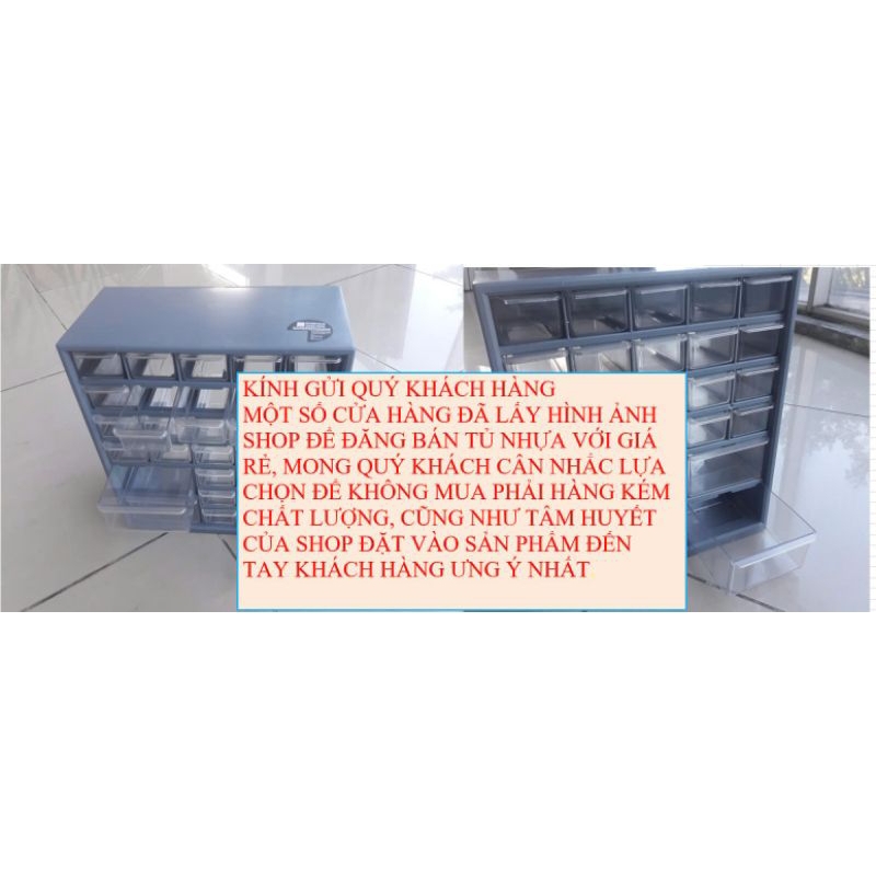 Tủ Nhựa đựng linh kiện (Loại 1 sản phẩm không trầy xướt)