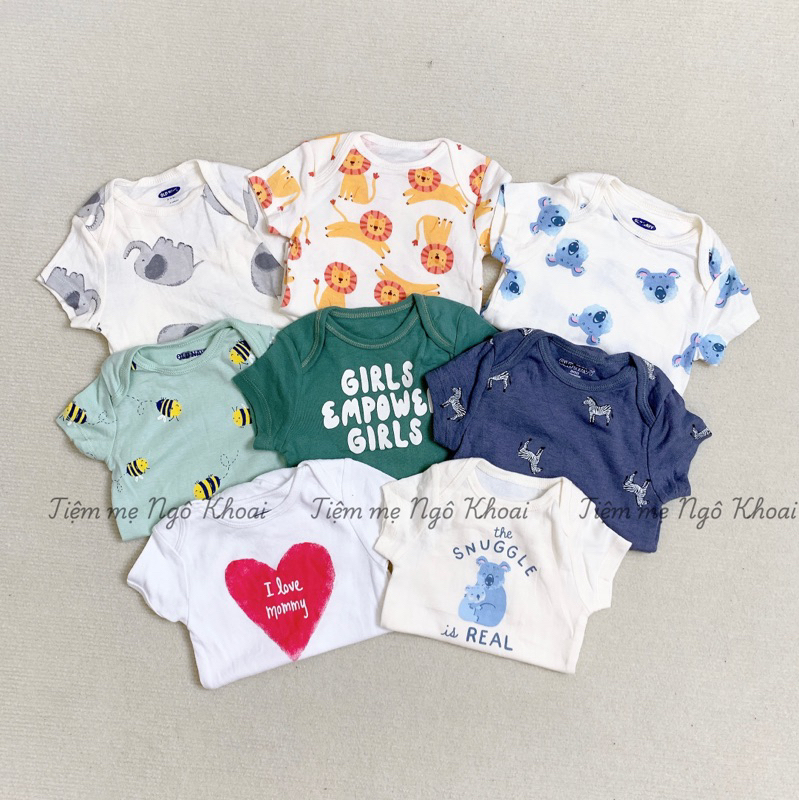 [MD92] ❤️OLD NGẮN TAY 3-6M link2 ❤️Body chip ngắn tay cho bé