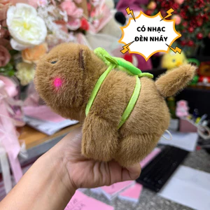 Vòng Tay Capybara Vẫy Đuôi Phát Nhạc Nháy Đèn, Capybara Đeo Tay 3in1 Vui Nhộn Quà Tặng Vui Nhộn Cho Bé