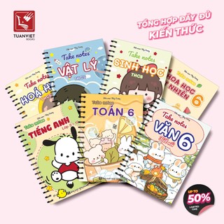 Sổ Giấy Lò Xo Take Notes Lớp 6 Kết Nối TUANVIET BOOKS cỡ A5 (Mới Nhất)-Toán,Văn,Anh,Sinh,Lý,Hóa,KHTN