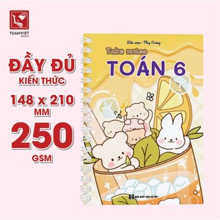 Sổ Giấy Lò Xo Take Notes Lớp 6 Kết Nối TUANVIET BOOKS cỡ A5 (Mới Nhất)-Toán,Văn,Anh,Sinh,Lý,Hóa,KHTN