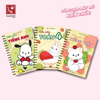 Sổ Giấy Lò Xo Take Notes Lớp 4 TUANVIET BOOKS cỡ A5 (Mới Nhất) - Toán, Văn, Anh