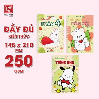 Sổ Giấy Lò Xo Take Notes Lớp 4 TUANVIET BOOKS cỡ A5 (Mới Nhất) - Toán, Văn, Anh