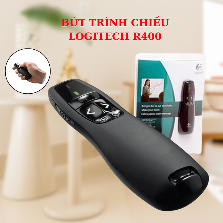 Bút Trình Chiếu Logitech R400, Bút Thuyết Trình, Bút Laser, Trình Chiếu ...
