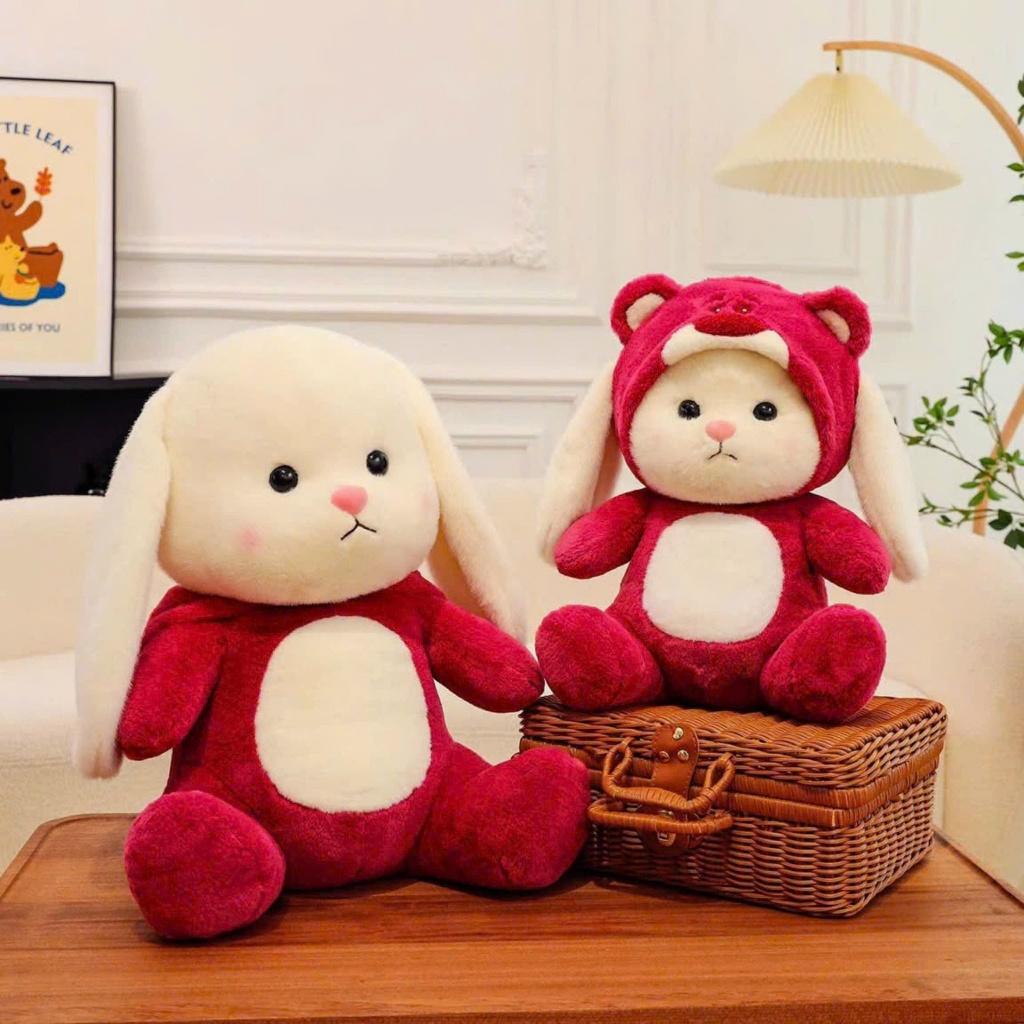 Gấu Bông Lena CosPlay, Gấu Lena Có Quần Áo Nhân Vật Stitch Cá Mập Khủng Long Đáng Yêu