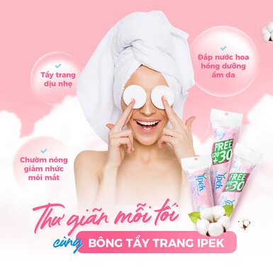 IPEK Bông Tẩy Trang IPEK 150 Miếng | NHÍM HOUSE