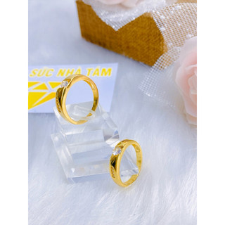Cặp nhẫn tình yêu trang sức mạ vàng 18 ca Nhẫn Chỉ Nam ,Nữ ,chuẩn mầu Vàng 18k ,Cao Cấp trang sức phụ kiện...