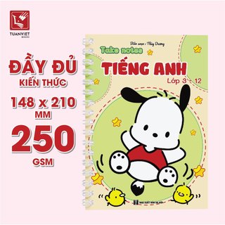 Sổ Giấy Lò Xo Take Notes Lớp 5 TUANVIET BOOKS cỡ A5 (Mới Nhất) - Toán, Văn, Anh