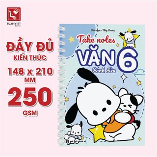 Sổ Giấy Lò Xo Take Notes Lớp 6Cánh Diều TUANVIET BOOKS cỡ A5(Mới Nhất)-Toán,Văn,Anh,Lý,Hóa,Sinh,KHTN