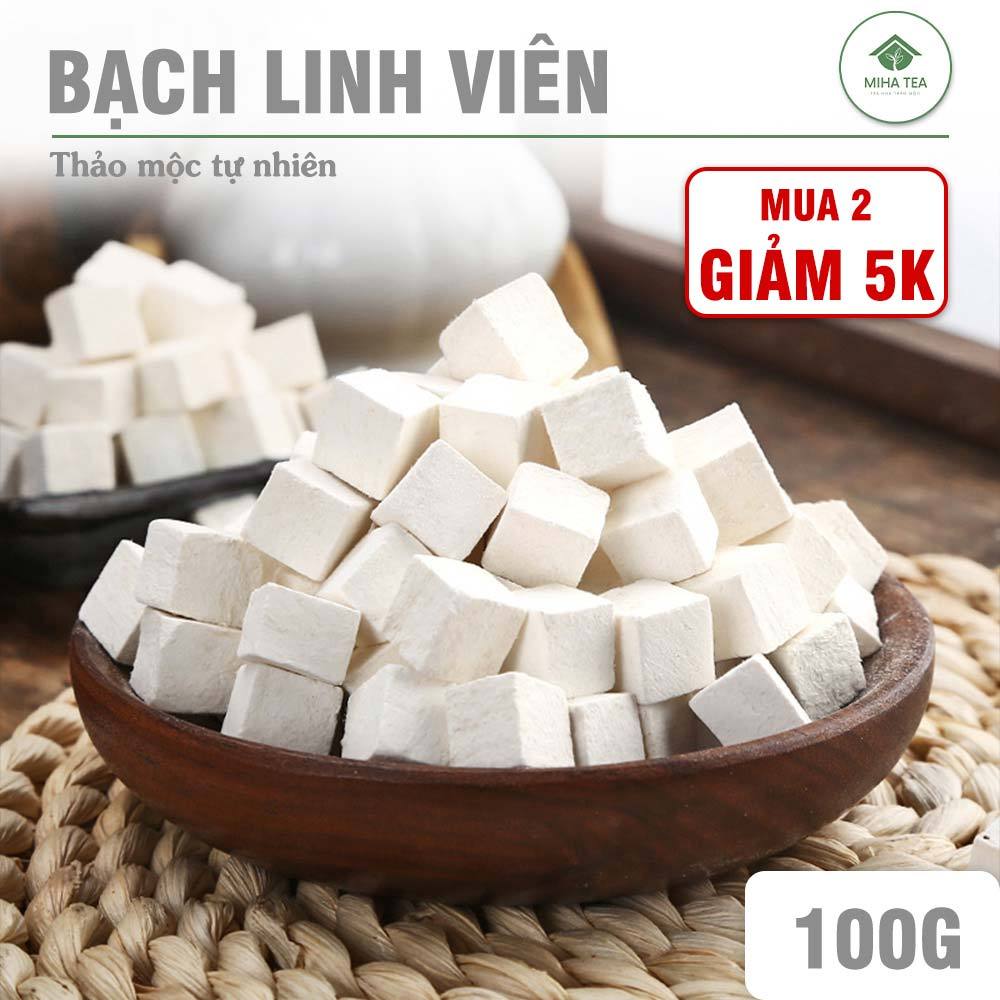 Bạch linh viên 100g, bạch phục linh, không tẩy trắng, không lẫn tạp chất - Miha Tea
